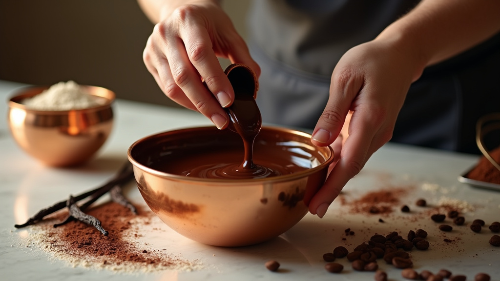 Création artisanale de chocolats dans un atelier