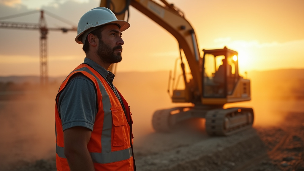 Conducteur d'engins sur un chantier en 2026