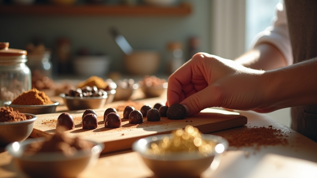Vitrine de confiserie artisanale avec variétés de bonbons colorés