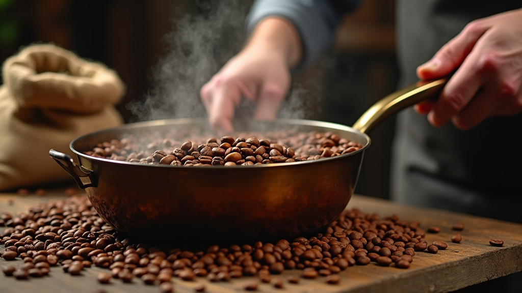 Formation pratique de torréfaction avec des grains de café