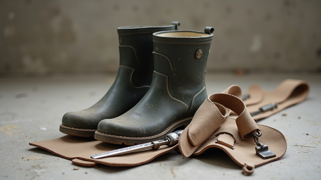 Étancheur travaillant sur une toiture plate avec des équipements de protection