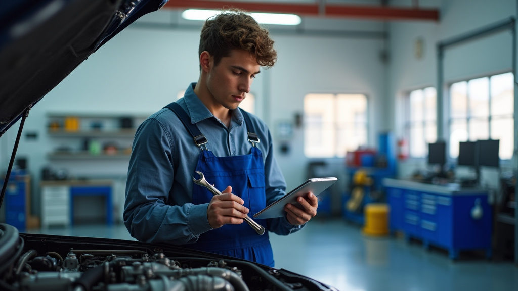 Diagnostic électronique d'un véhicule par un garagiste