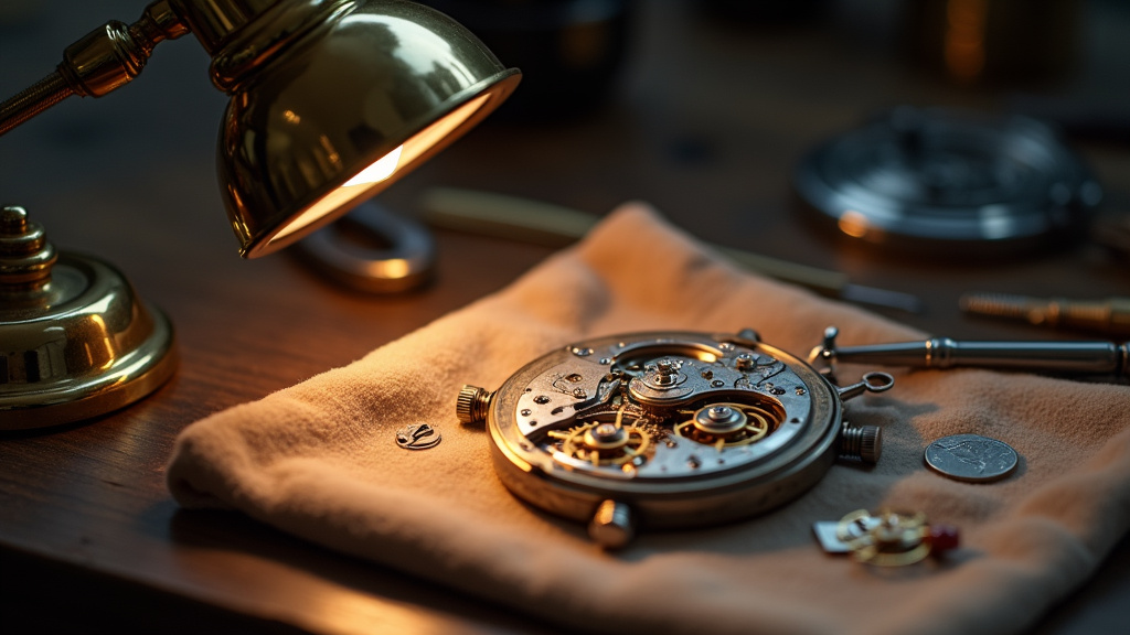 Étudiants en formation horlogère manipulant des mouvements de montres