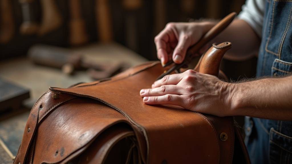 Différents lieux de travail d'un sellier