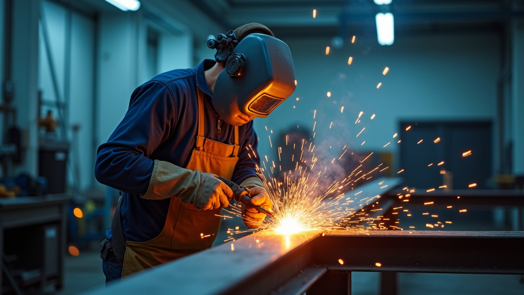 Ferronnier d'art sculptant des motifs complexes dans le métal