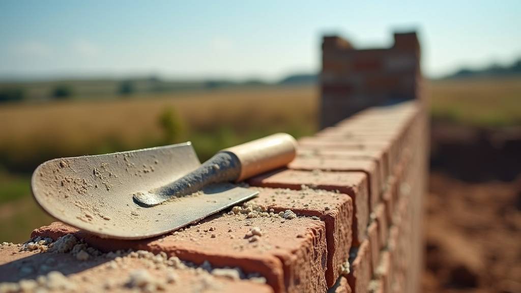 Maçon expérimenté examinant un plan de construction avec attention