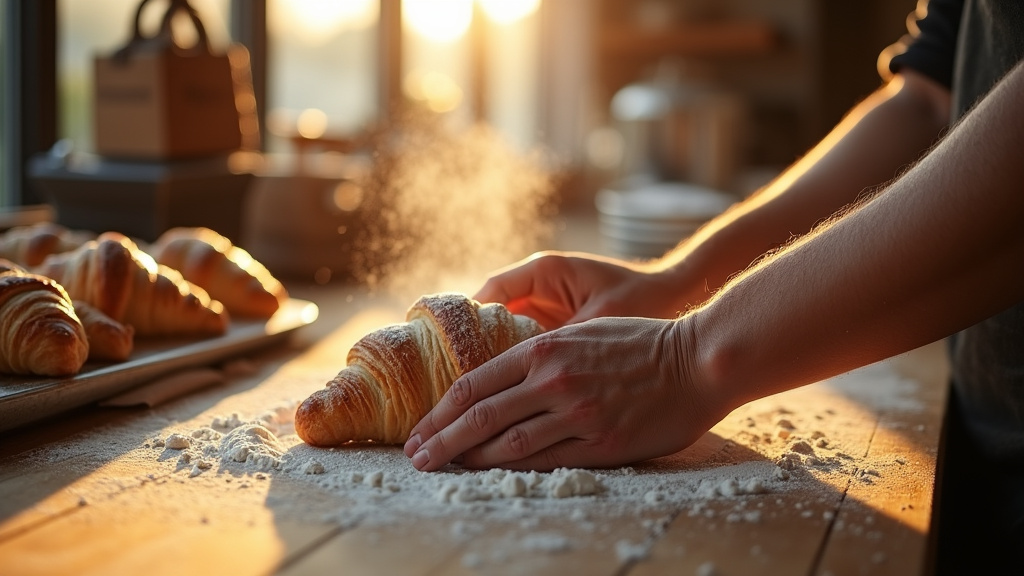 Détail d'un éclair au chocolat décoré avec du glaçage miroir