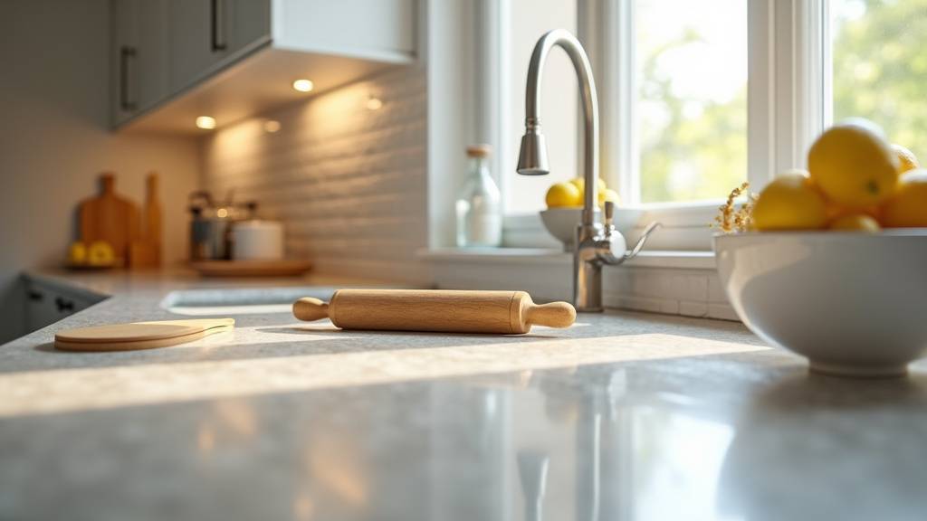 Application de peinture sur facade de meuble de cuisine