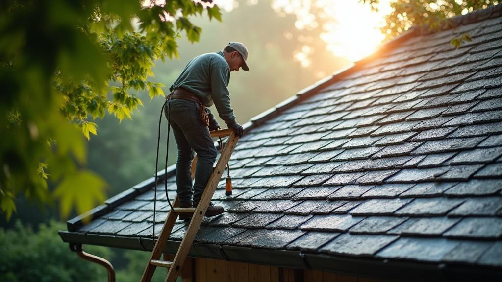 Inspection de toiture par un couvreur à L'Isle-Adam