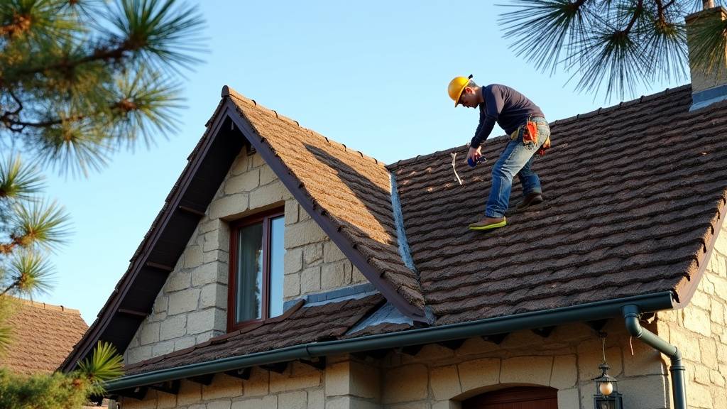 Devis détaillé d'un couvreur avec matériel professionnel