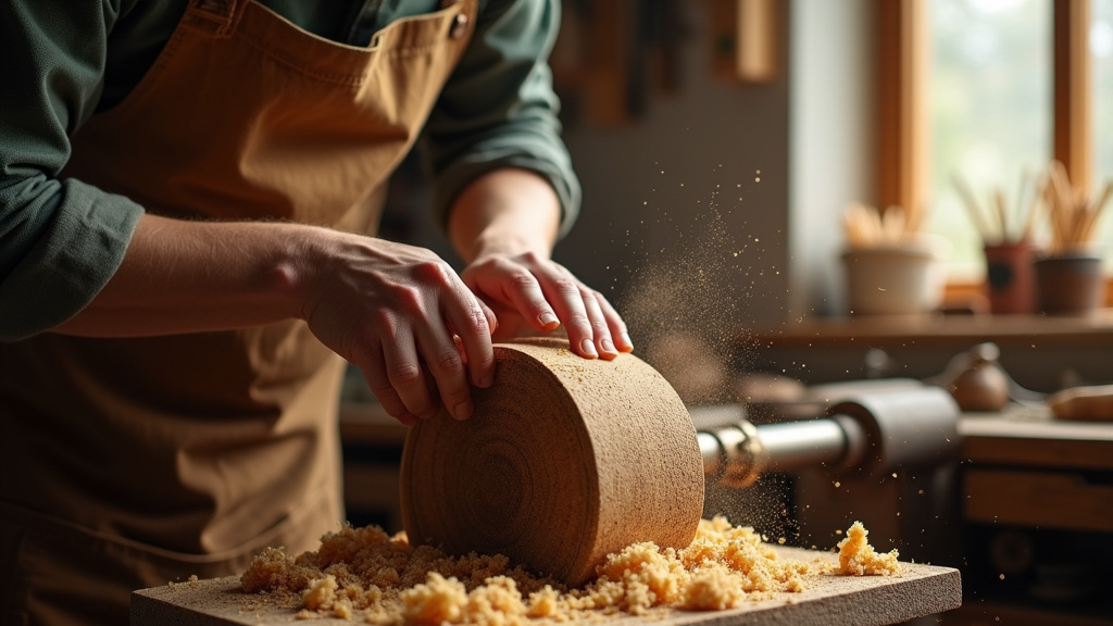 Atelier d'ébéniste moderne avec machines à commande numérique